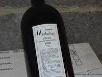 12x fles rode wijn, fattoria di montechiari, toscana igt rosso, 2012 - afbeelding 2 van  3