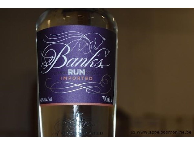 12x fles rum, banks, imported, 700ml - afbeelding 2 van  3