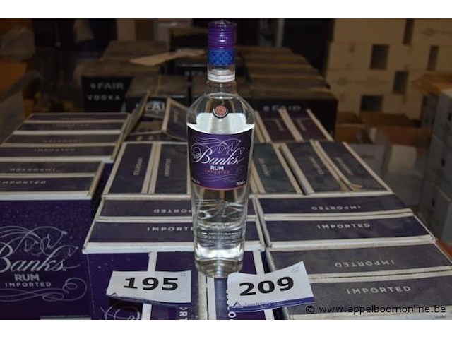 12x fles rum, banks, imported, 700ml - afbeelding 1 van  3