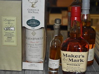 12x fles sterke drank, wo. dartigalongue bas armagnac 70cl, maker's mark kentucky straight bourbon 70cl, gordon & macphail balblair 10 years, longrow 10 years - afbeelding 3 van  4
