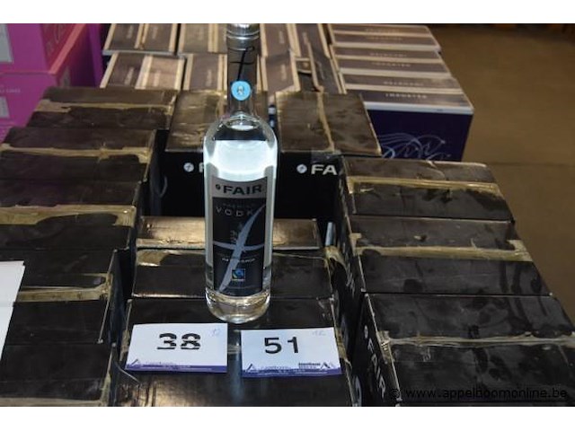 12x fles vodka, fair., premium vodka, 700ml - afbeelding 1 van  3