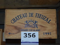 12x fles witte wijn, chateau de fieuzal, grand vin blanc, 1997, 75cl - afbeelding 1 van  1