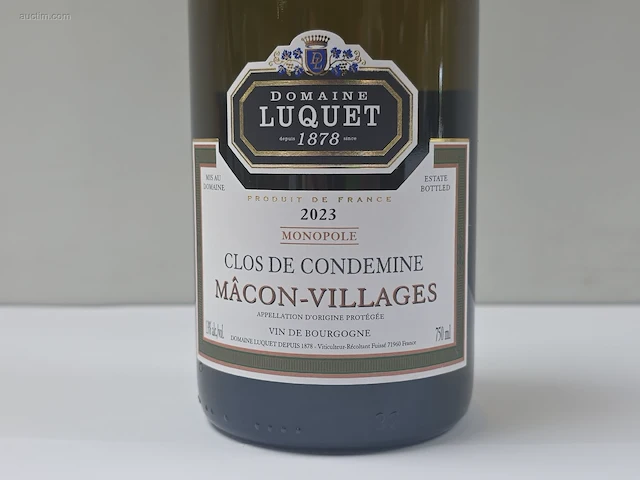 (12x) fles(sen) clos de condemine macon- villages... - afbeelding 3 van  7