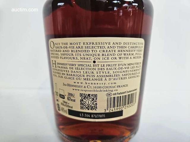 (12x) fles(sen) hennessy cognac - afbeelding 3 van  4