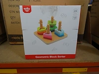 12x geometric block sorter tooky toy - afbeelding 1 van  2