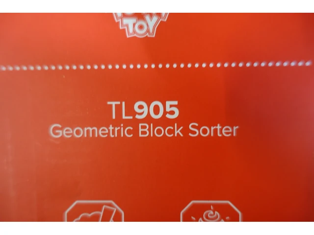 12x geometric block sorter tooky toy - afbeelding 2 van  2