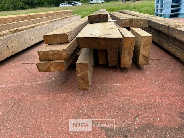 12x houten balken l200 cm - afbeelding 2 van  3