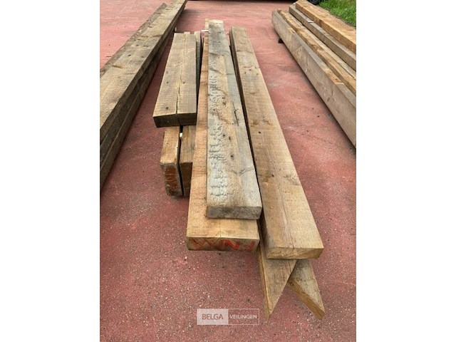 12x houten balken l200 cm - afbeelding 3 van  3