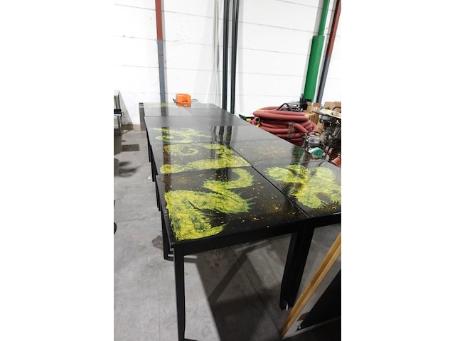 12x houten tafel - afbeelding 1 van  6