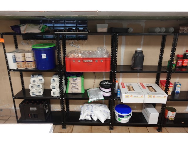 12x metalen rek + inhoud - afbeelding 1 van  18