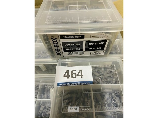 12x muurpluggenbox 200xm5 100xm6 100xm7 60xm8 12 boxen - afbeelding 2 van  3