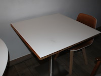 12x restaurant-tafel 80x80cm notelaar - afbeelding 5 van  5
