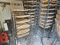 12x rotan barstoel stapelbaar flexfurn palm - afbeelding 2 van  2