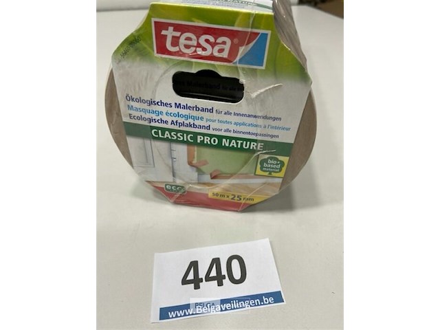 12x tesa ecologische afplakband voor binnen 50m x 25mm - afbeelding 2 van  3