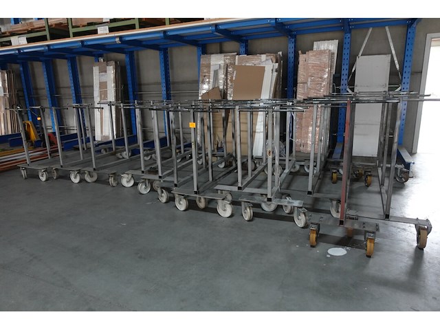 12x verrijdbaar metalen droogrek - afbeelding 1 van  4