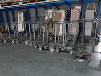 12x verrijdbaar metalen droogrek - afbeelding 1 van  4