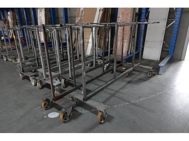 12x verrijdbaar metalen droogrek - afbeelding 2 van  4