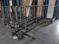 12x verrijdbaar metalen droogrek - afbeelding 2 van  4