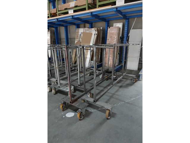 12x verrijdbaar metalen droogrek - afbeelding 3 van  4