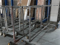 12x verrijdbaar metalen droogrek - afbeelding 3 van  4