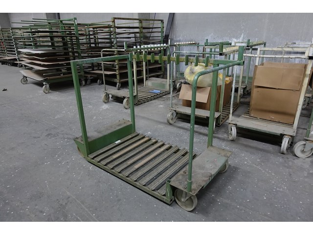 12x verrijdbare metalen transportkar - afbeelding 3 van  5