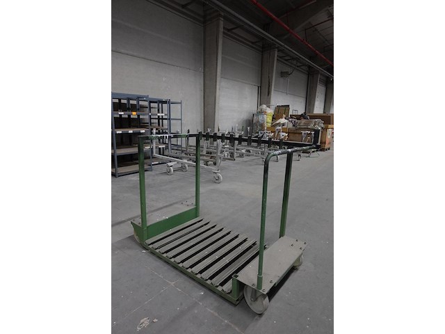 12x verrijdbare metalen transportkar - afbeelding 2 van  6