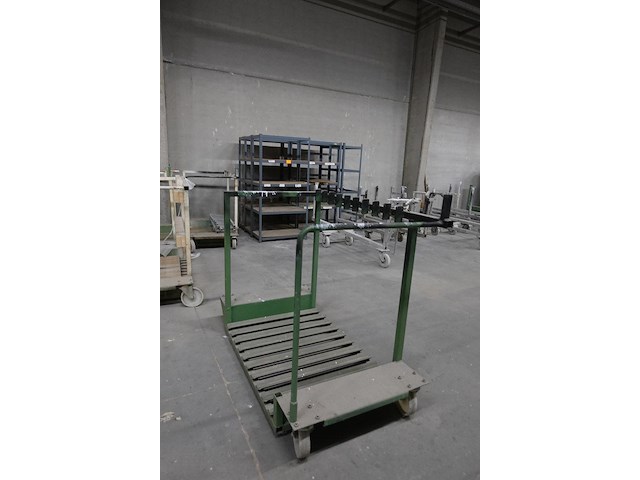 12x verrijdbare metalen transportkar - afbeelding 3 van  6