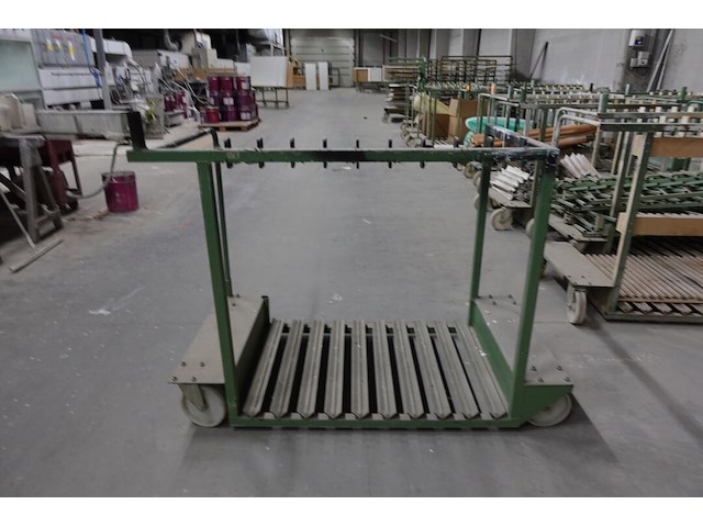 12x verrijdbare metalen transportkar - afbeelding 5 van  6