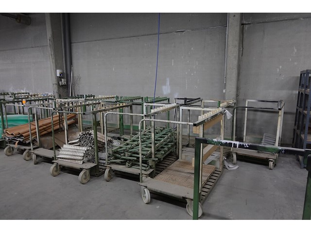 12x verrijdbare metalen transportkar - afbeelding 6 van  6