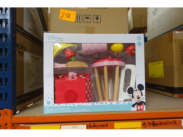 12x wooden smoothie set disney - afbeelding 1 van  2