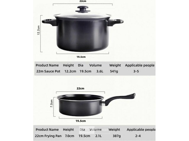13-delige pannenset - afbeelding 2 van  6