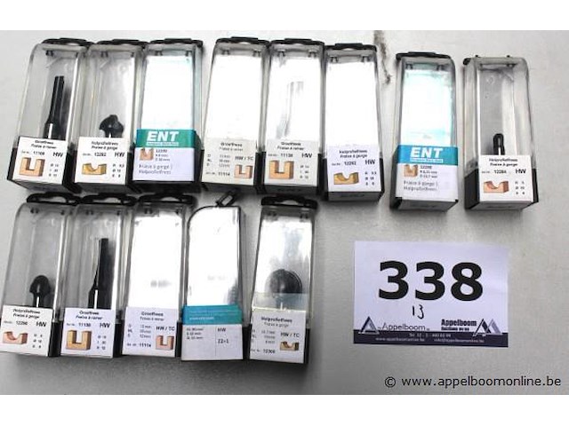 13 diverse hol- en groeffrezen - afbeelding 1 van  2