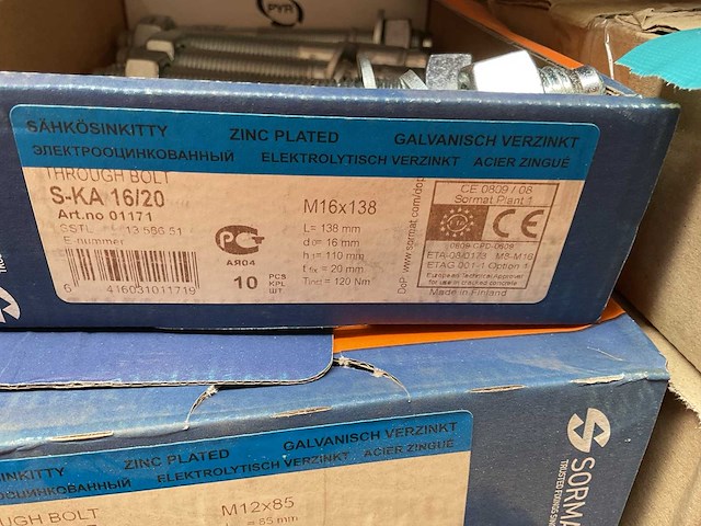 13 dozen ankerbouten; alu koppelstukken - afbeelding 4 van  9