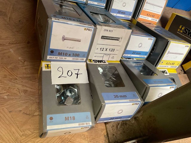 13 dozen bouten ringen houtschroeven - afbeelding 2 van  7