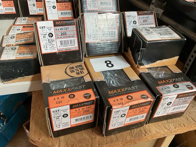 13 dozen houtschroeven deels inox - afbeelding 6 van  7