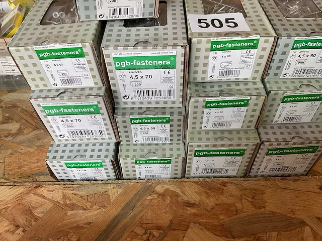13 dozen inox houtschroeven - afbeelding 2 van  5