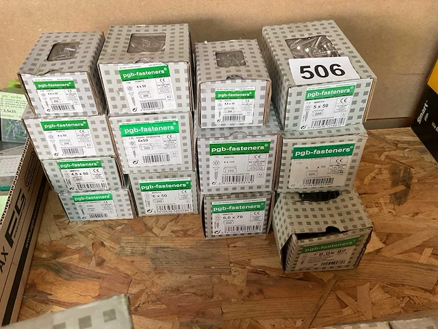 13 dozen inox houtschroeven - afbeelding 1 van  4