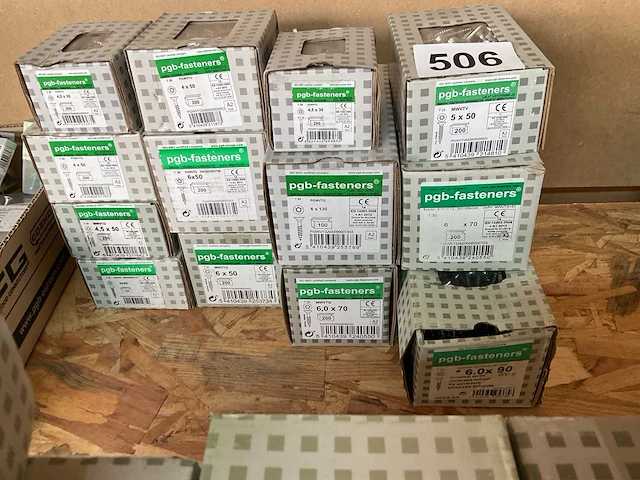 13 dozen inox houtschroeven - afbeelding 2 van  4