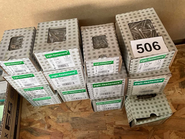 13 dozen inox houtschroeven - afbeelding 3 van  4