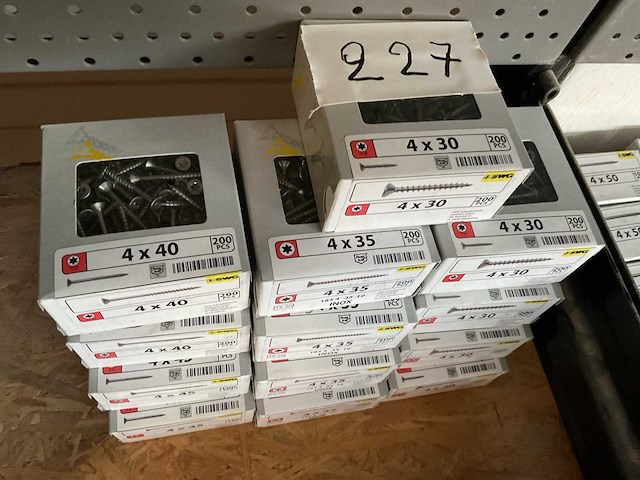 13 dozen inox houtschroeven - afbeelding 2 van  4