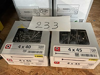 13 dozen inox houtschroeven - afbeelding 3 van  5