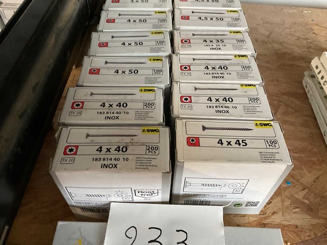 13 dozen inox houtschroeven - afbeelding 4 van  5