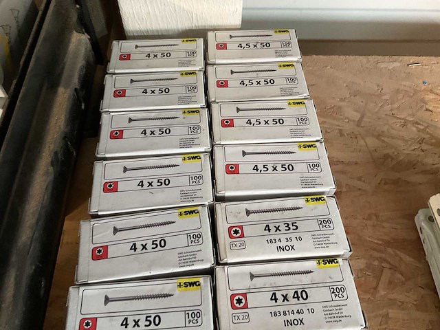 13 dozen inox houtschroeven - afbeelding 5 van  5