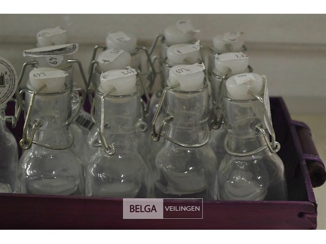 13 mini glazen flesjes - afbeelding 3 van  3