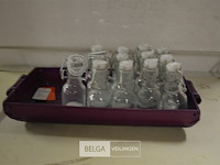 13 mini glazen flesjes - afbeelding 2 van  3