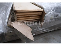 13 pakken parketplanken (28,2 m²) gascogne glad ruwe eik - afbeelding 3 van  5