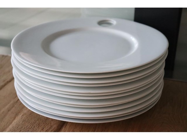 13 porseleinen borden philippe deshoulieres - afbeelding 1 van  3