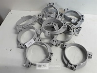 13 x buisbeugel 80mm licht grijs pvc regenafvoer - afbeelding 2 van  3