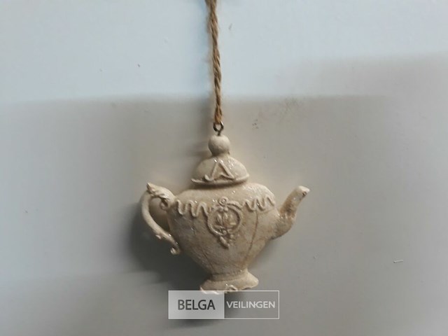 13 x hangdeco theepot 7 cm - afbeelding 3 van  3