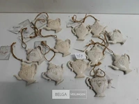13 x hangdeco theepot 7 cm - afbeelding 2 van  3